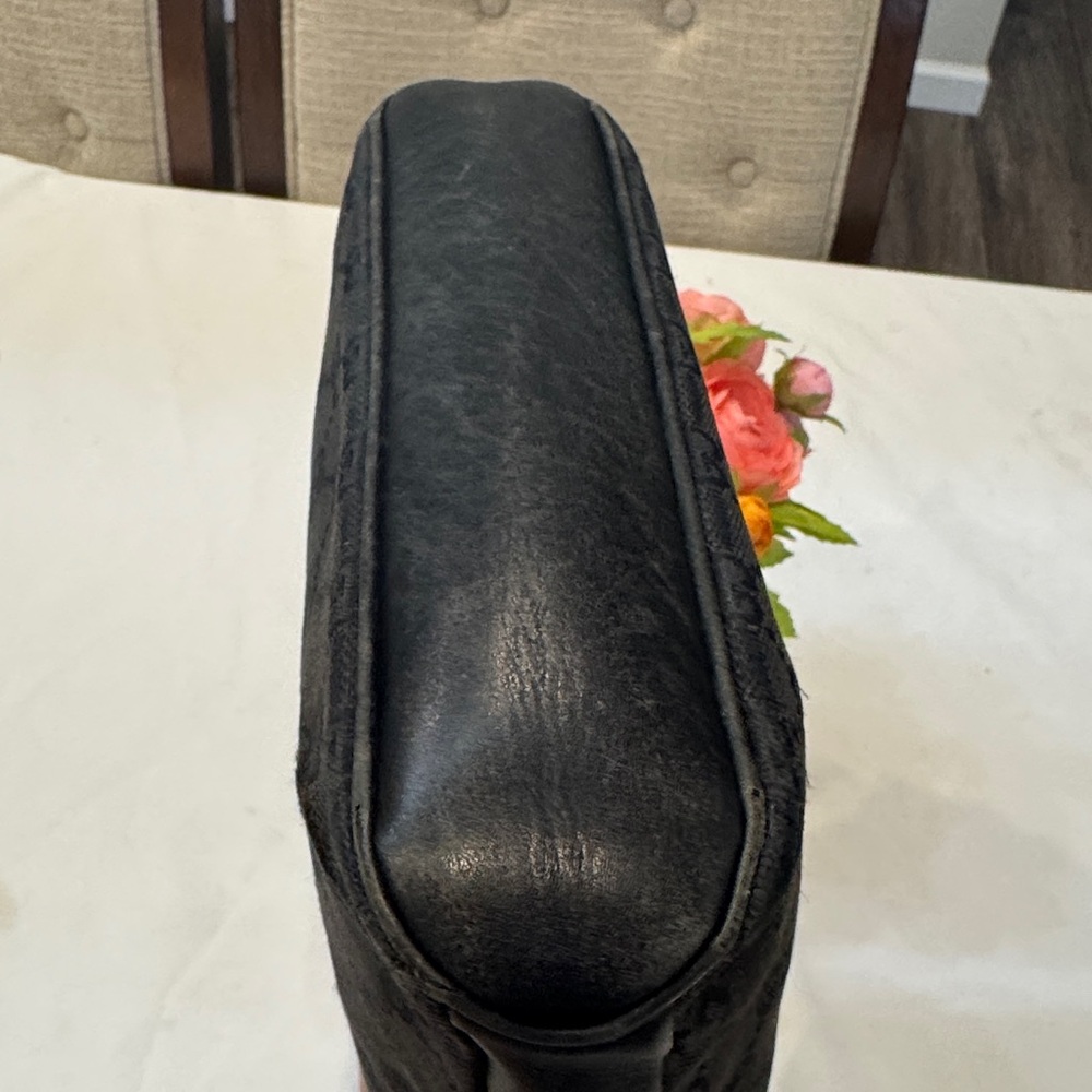 Authentic Gucci Black Embossed Shoulder Bag - Picture 6 of 13